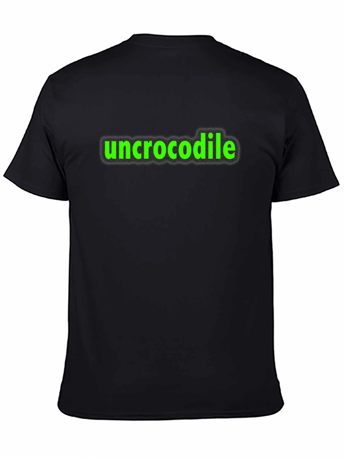 Uncrocodile Graphic Tee - Black Casual T-Shirt