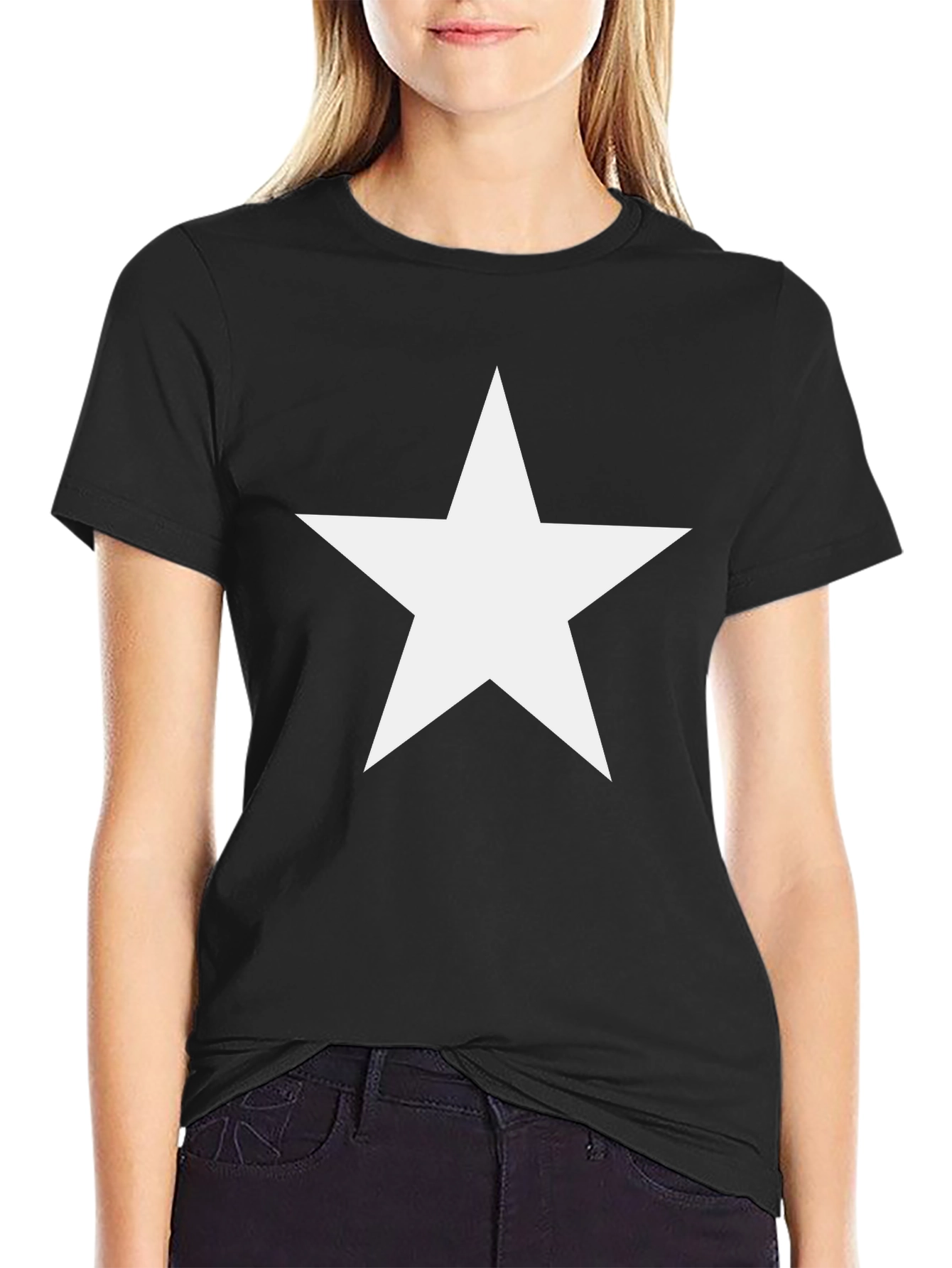 Bold Star Graphic Black T-Shirt