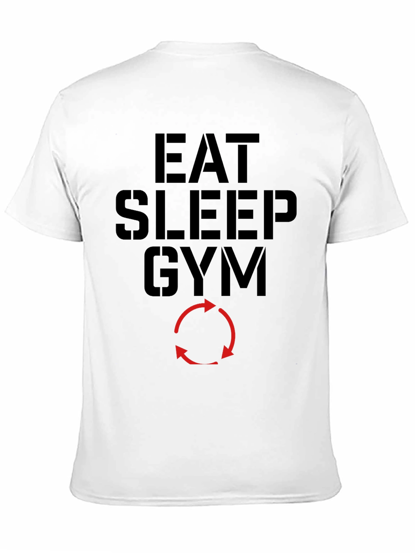 Eat Sleep Gym Cycle Black T-Shirt