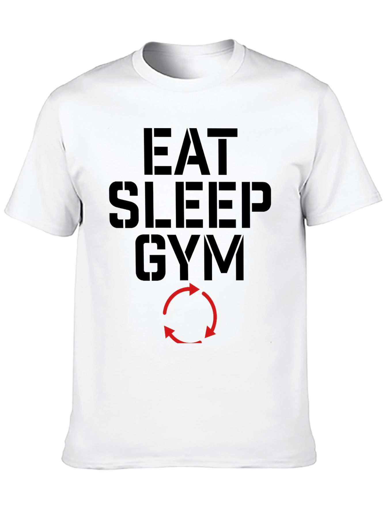 Eat Sleep Gym Cycle Black T-Shirt