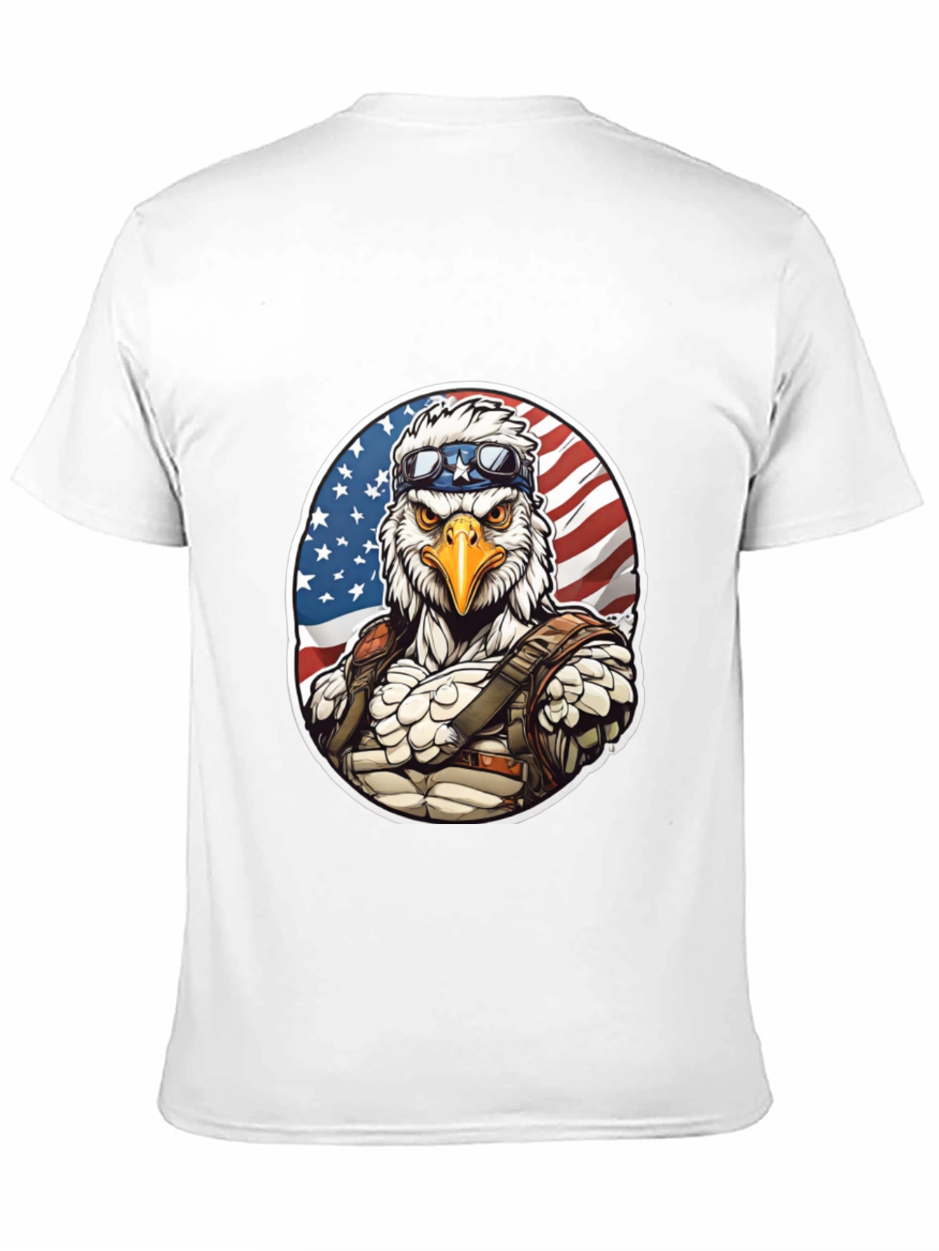 Patriotic Eagle Graphic T-Shirt