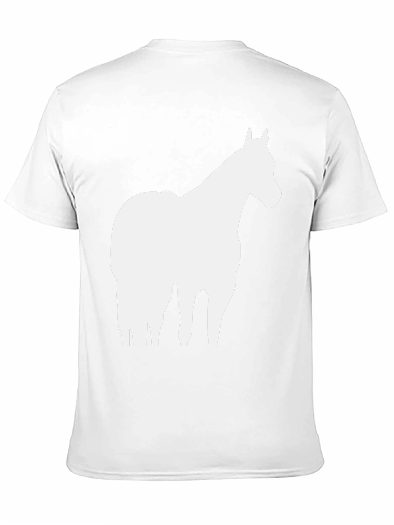 Horse Silhouette Graphic Tee - Unisex Cotton T-Shirt