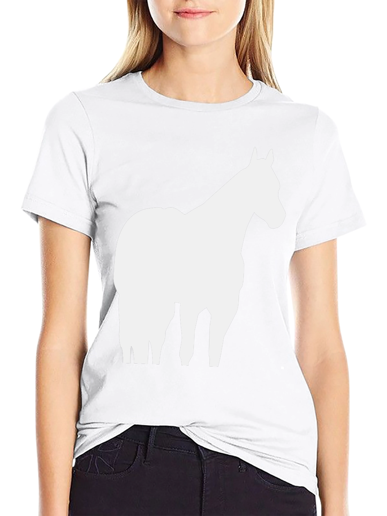 Horse Silhouette Graphic Tee - Unisex Cotton T-Shirt
