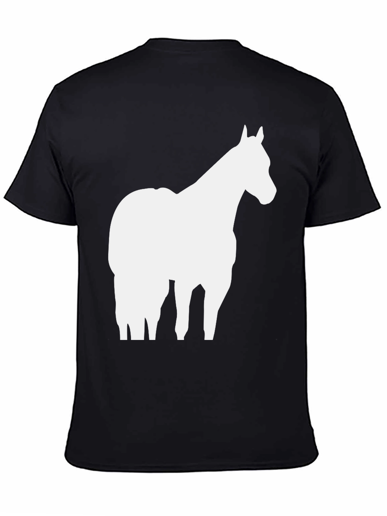 Horse Silhouette Graphic Tee - Unisex Cotton T-Shirt
