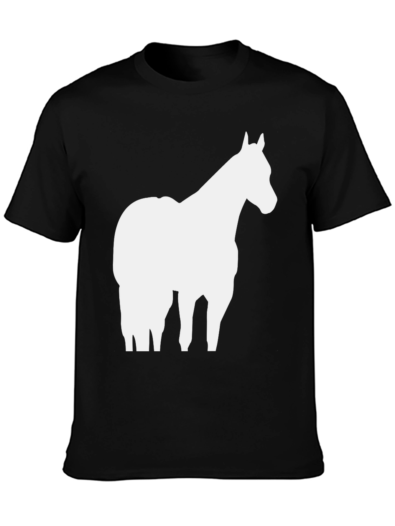 Horse Silhouette Graphic Tee - Unisex Cotton T-Shirt