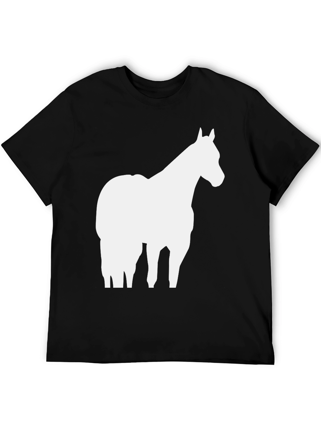 Horse Silhouette Graphic Tee - Unisex Cotton T-Shirt