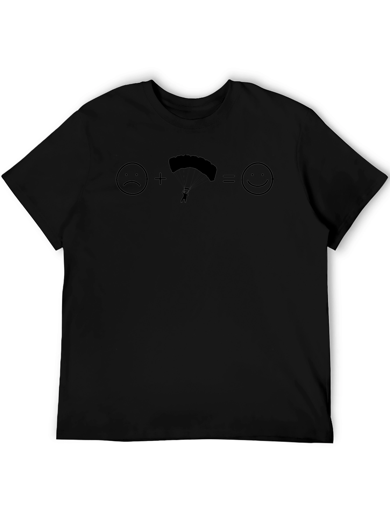 Skydiving T-Shirt: Sad + Parachute = Happy
