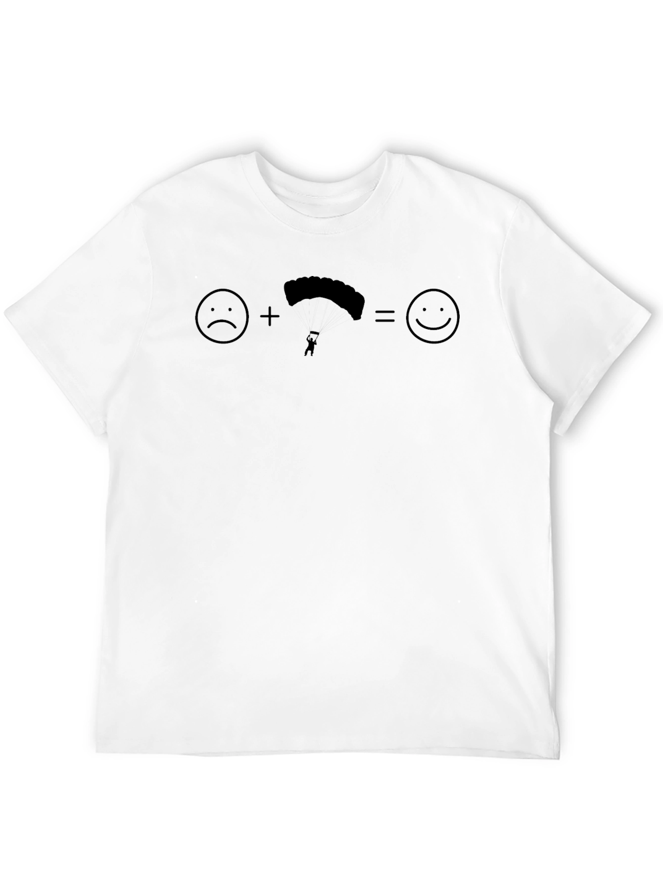 Skydiving T-Shirt: Sad + Parachute = Happy