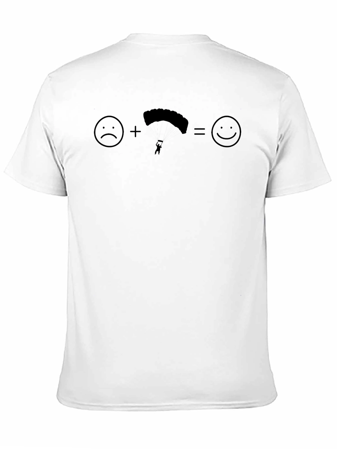 Skydiving T-Shirt: Sad + Parachute = Happy