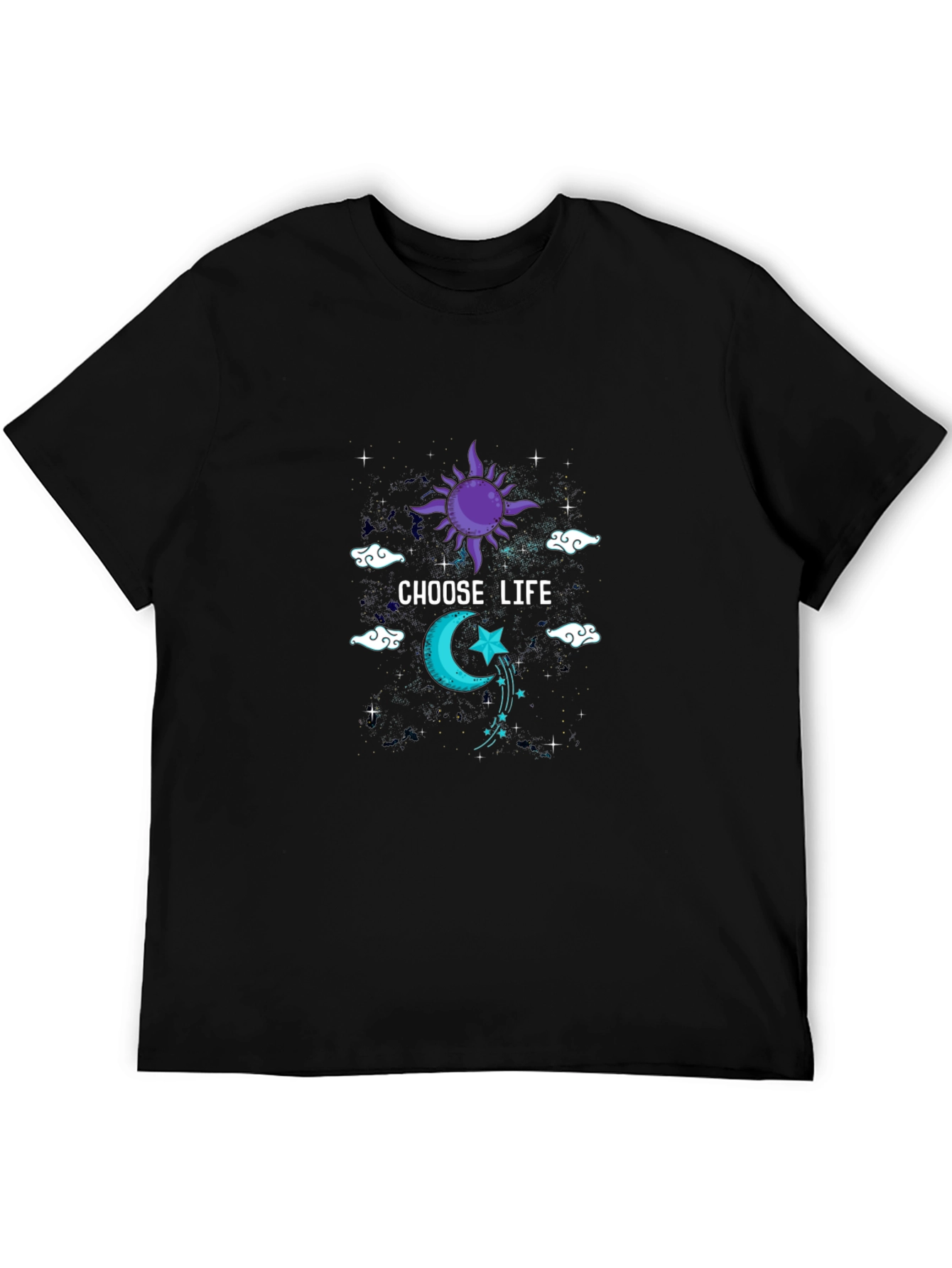 Choose Life Sun and Moon Graphic Tee