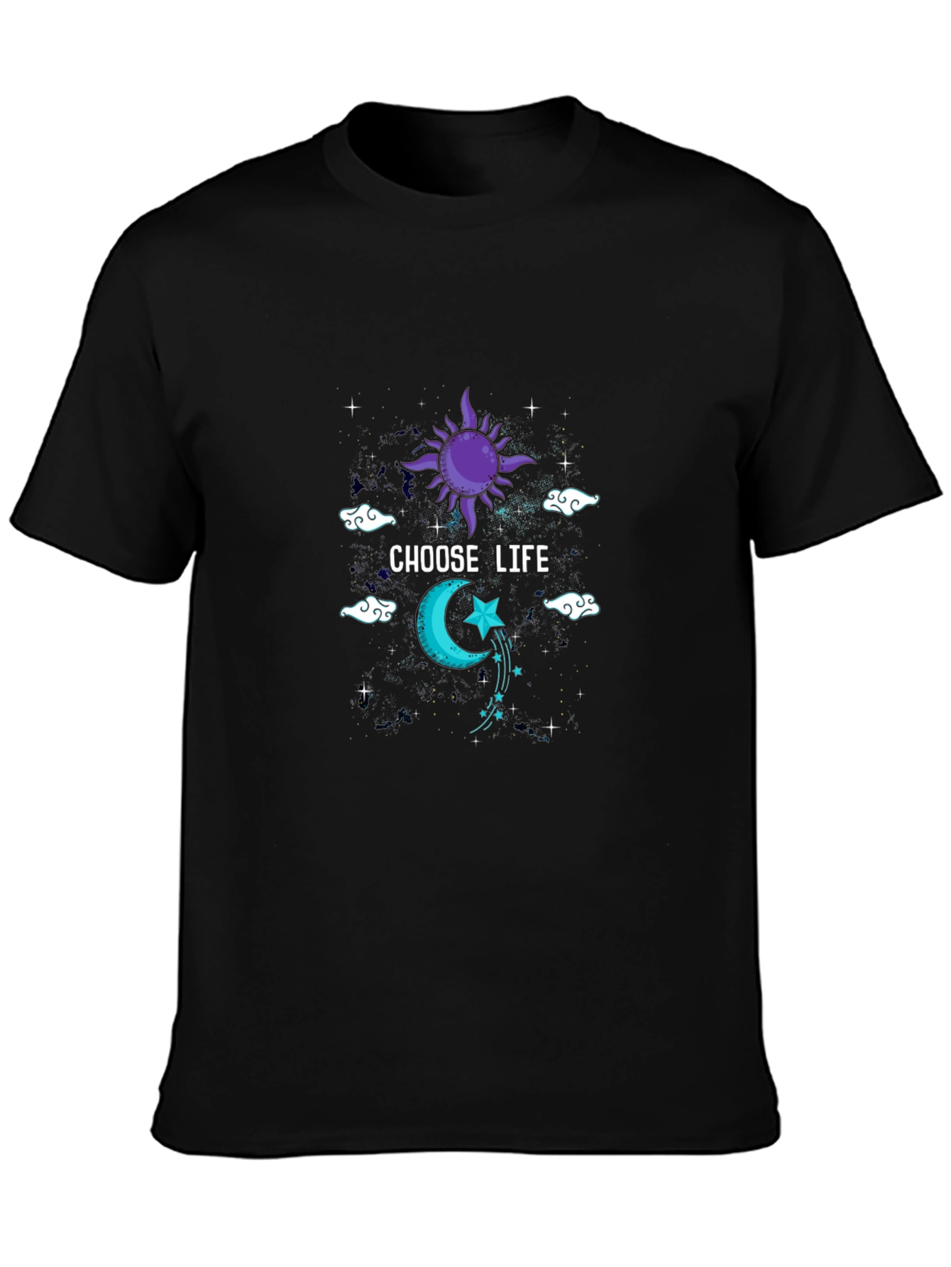 Choose Life Sun and Moon Graphic Tee