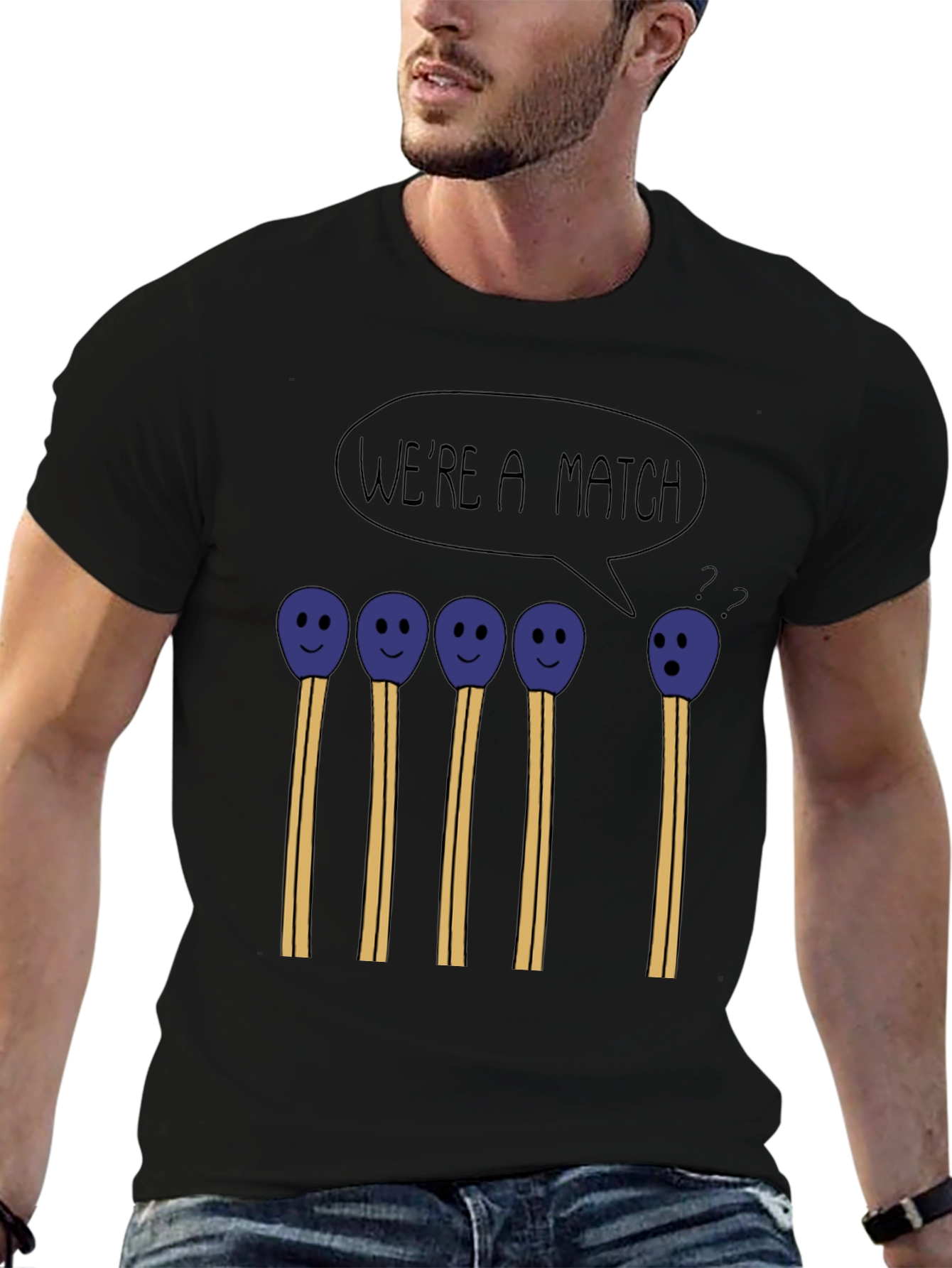 Were a Match Funny Graphic T-Shirt