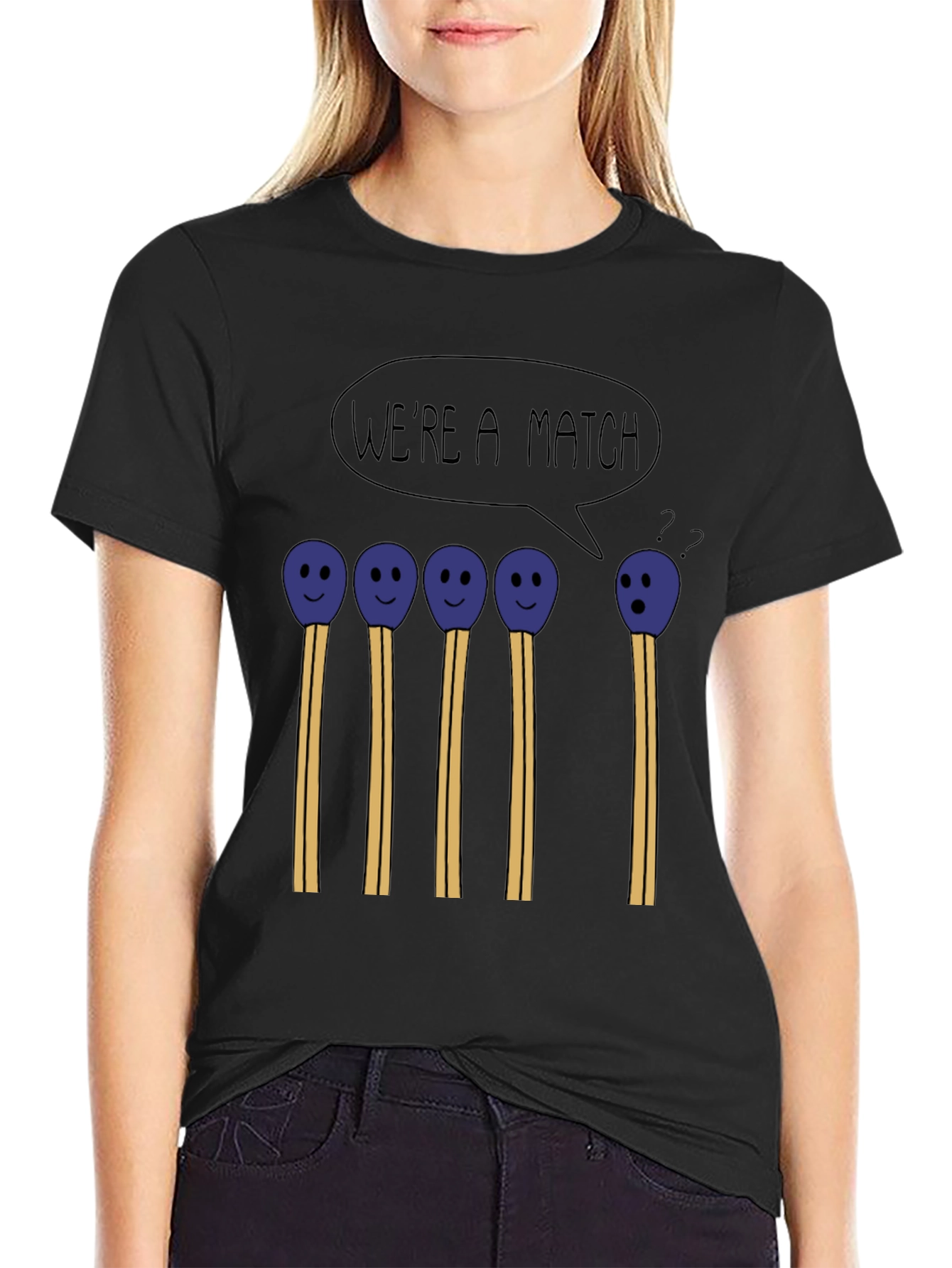 Were a Match Funny Graphic T-Shirt