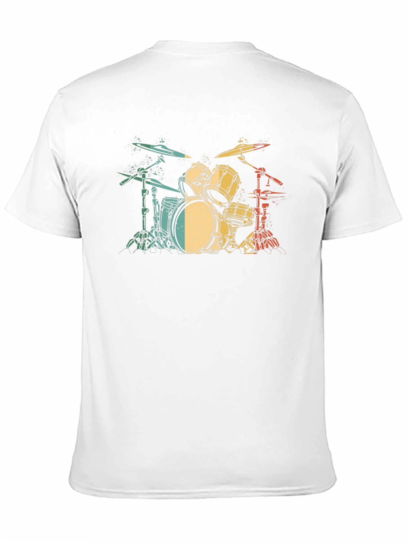 Retro Drum Set Graphic T-Shirt