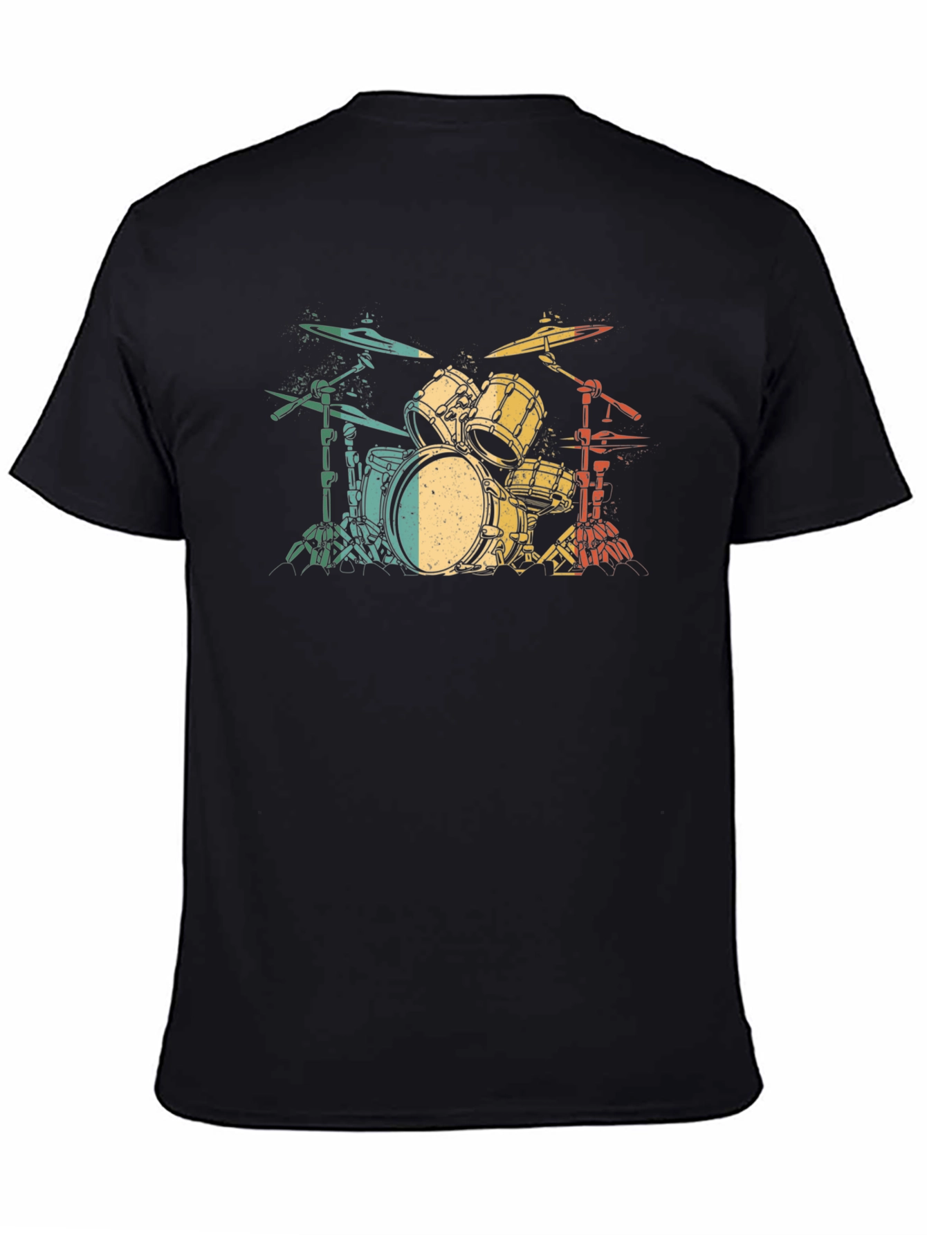 Retro Drum Set Graphic T-Shirt