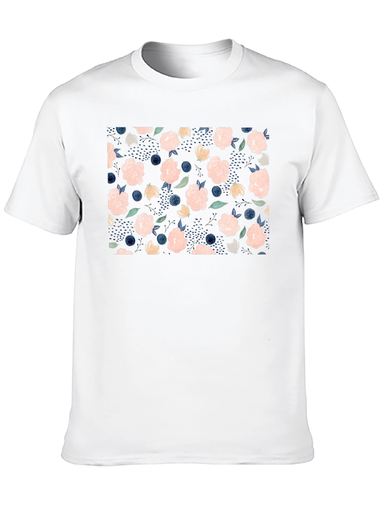 Floral Blossom T-Shirt - Stylish Black Tee
