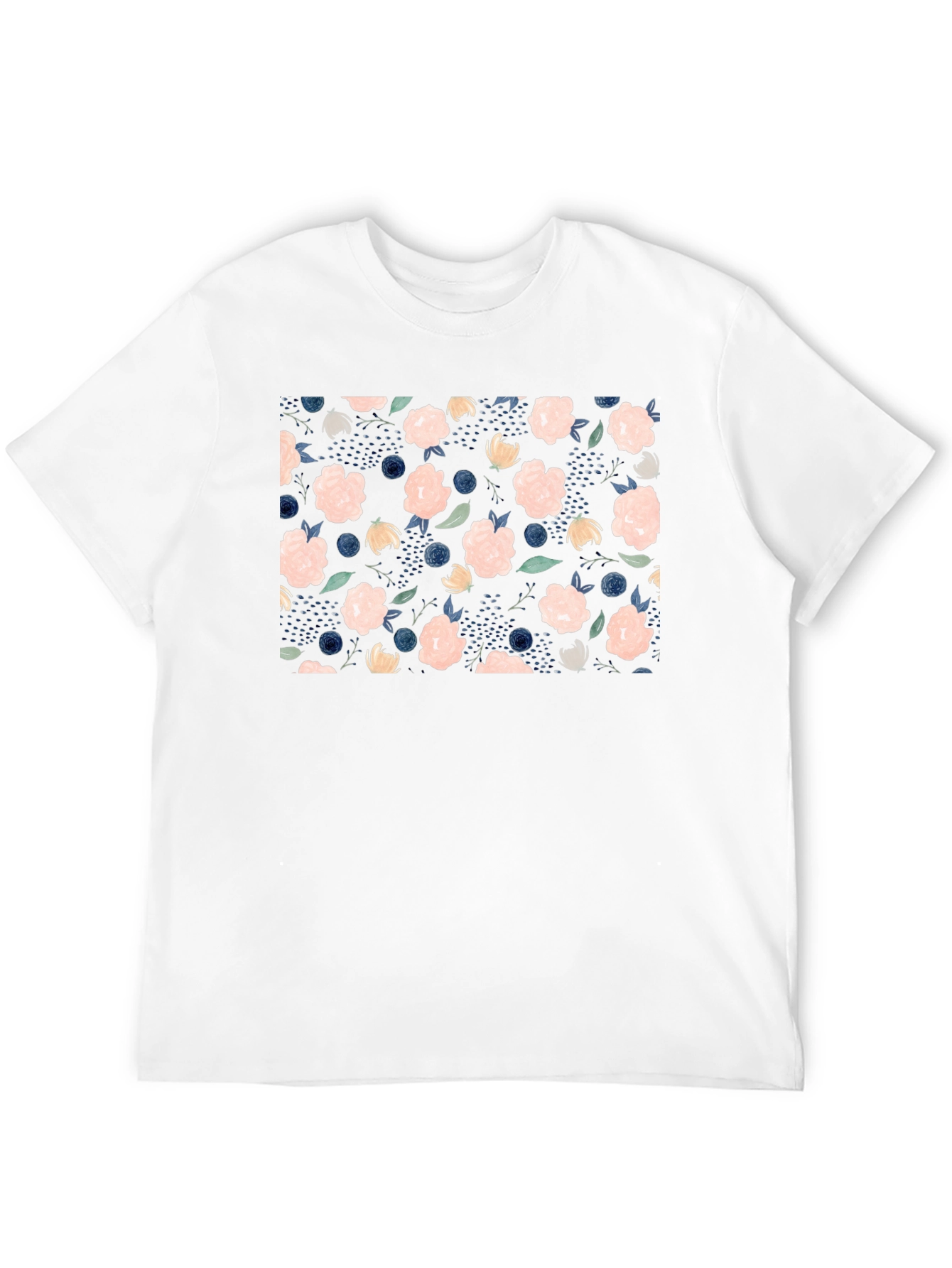 Floral Blossom T-Shirt - Stylish Black Tee