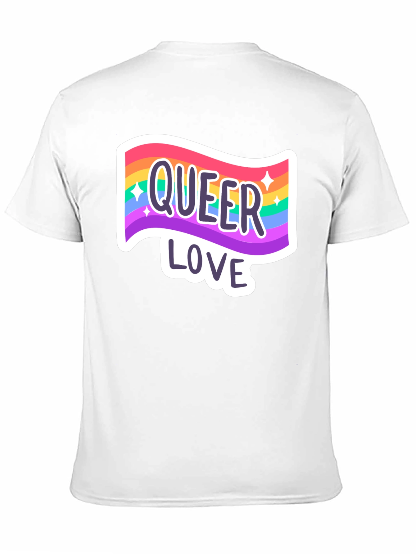 Queer Love Pride T-Shirt - Rainbow Graphic Tee