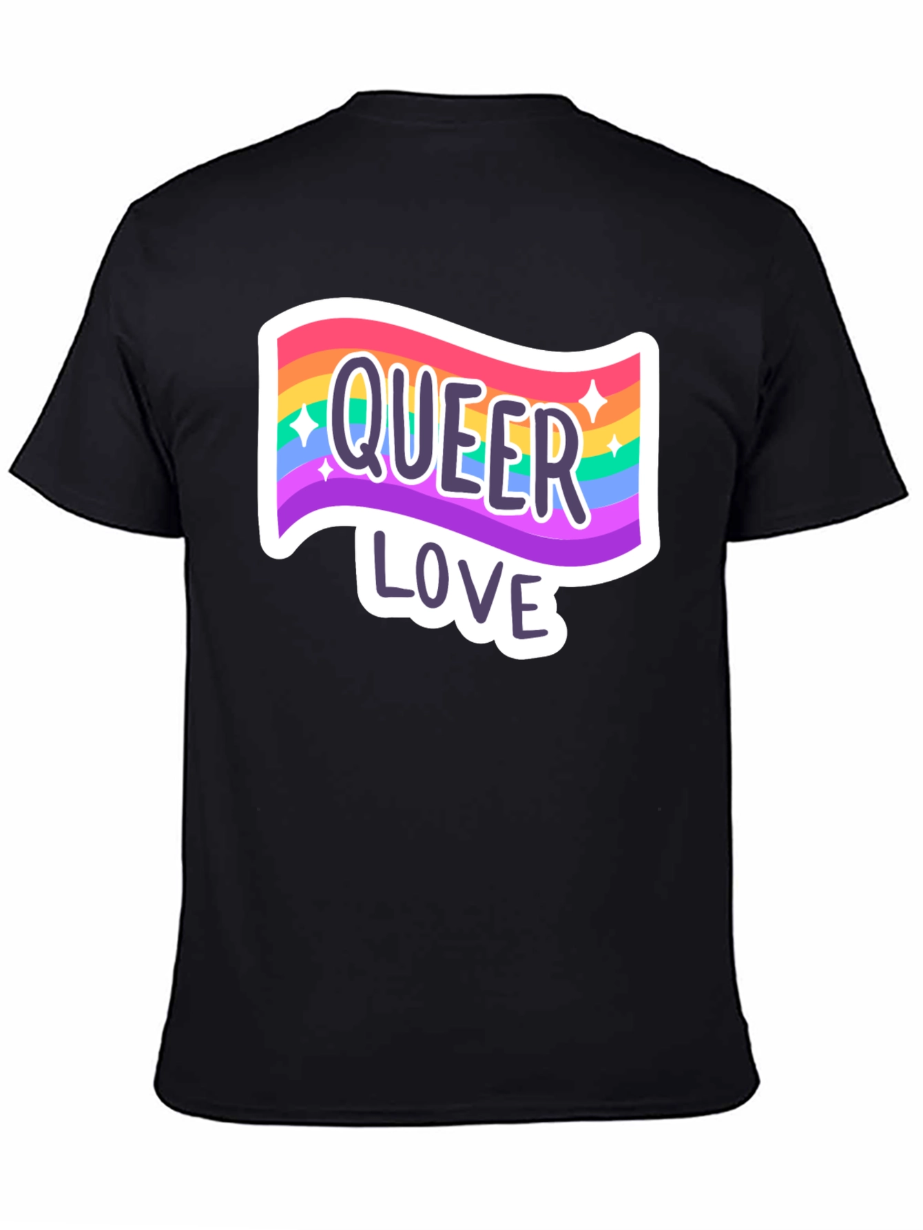 Queer Love Pride T-Shirt - Rainbow Graphic Tee