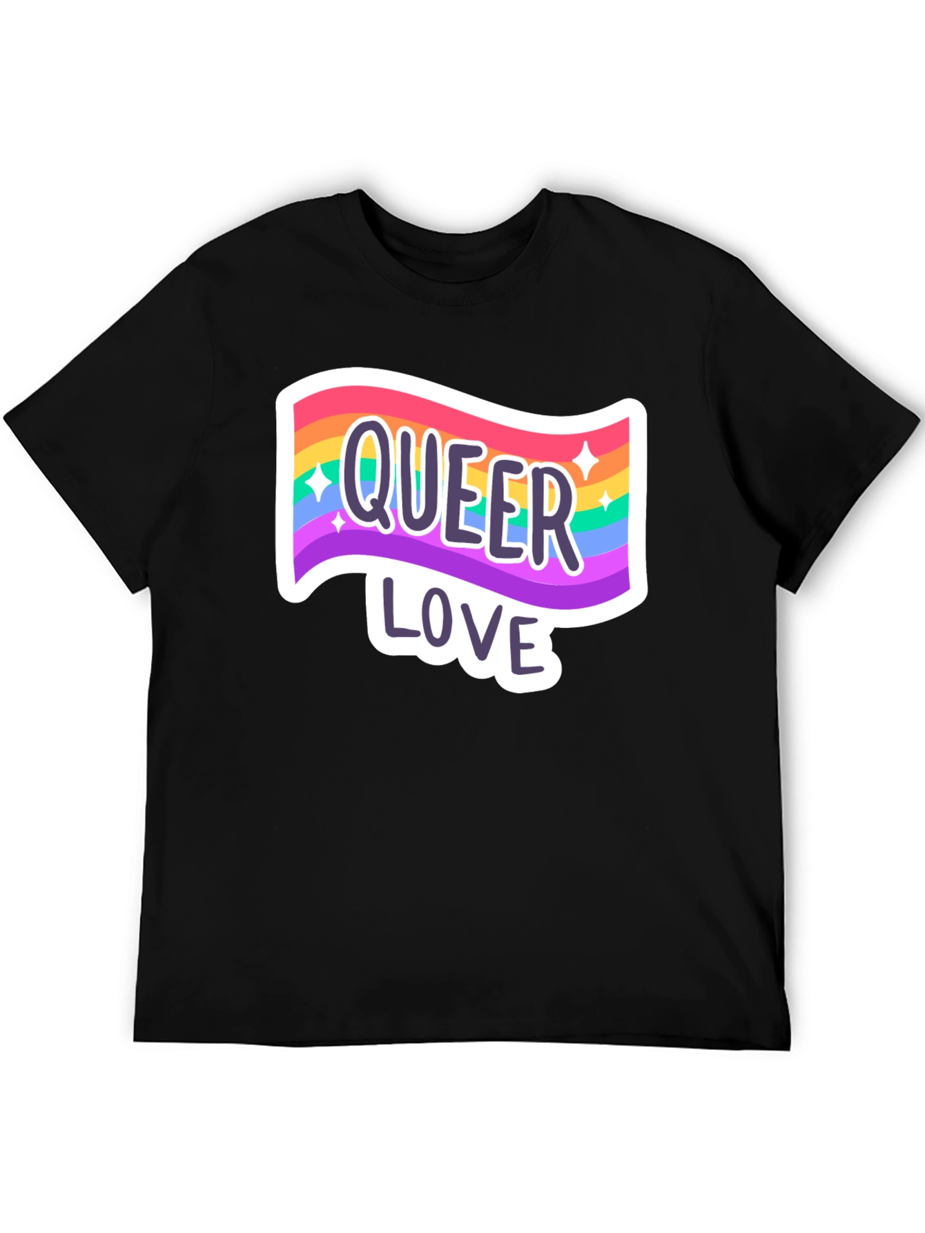 Queer Love Pride T-Shirt - Rainbow Graphic Tee