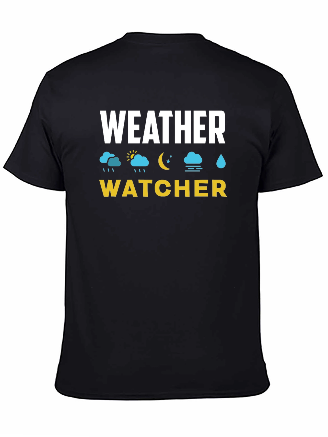 Weather Watcher Black T-Shirt