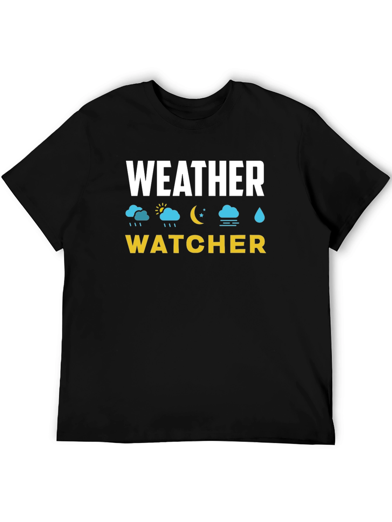 Weather Watcher Black T-Shirt