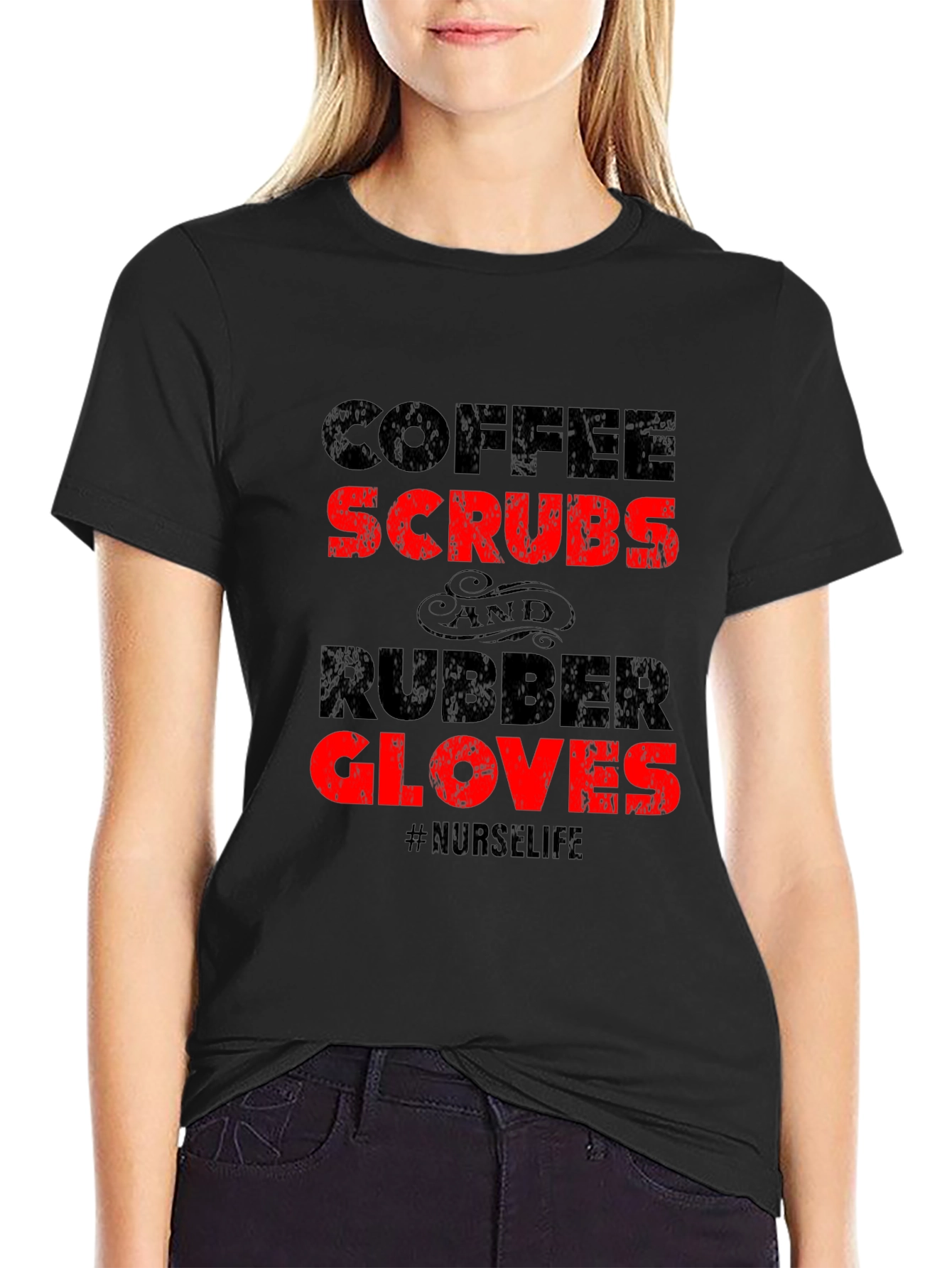 Coffee Scrubs Rubber Gloves Nurse Life T-Shirt
