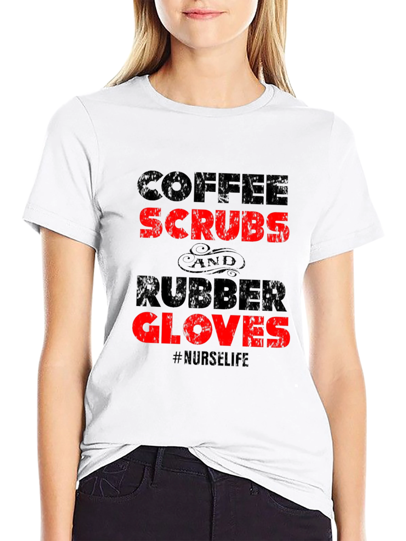 Coffee Scrubs Rubber Gloves Nurse Life T-Shirt