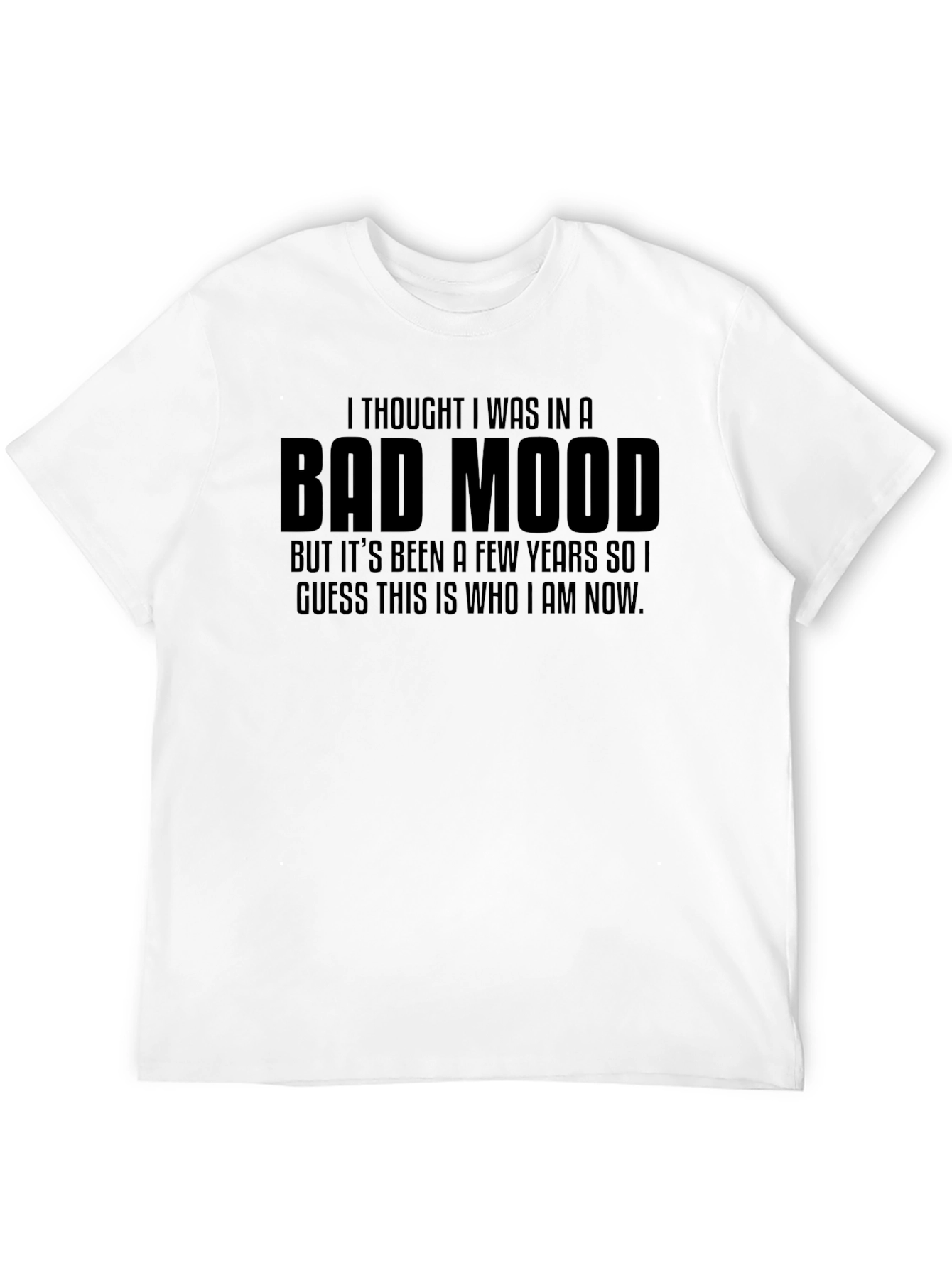 Bad Mood Graphic Tee - Unisex Black T-Shirt