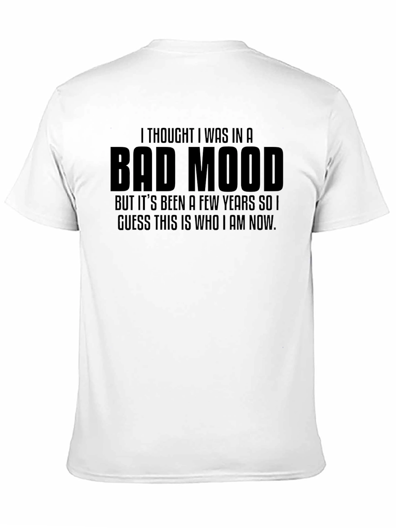 Bad Mood Graphic Tee - Unisex Black T-Shirt