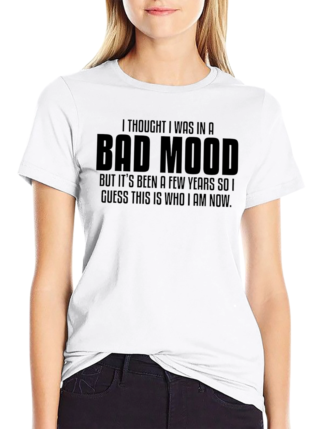 Bad Mood Graphic Tee - Unisex Black T-Shirt
