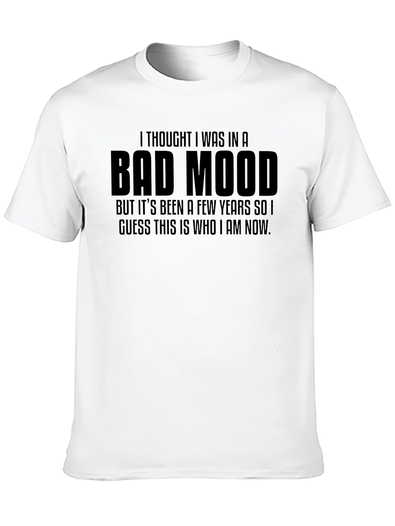Bad Mood Graphic Tee - Unisex Black T-Shirt