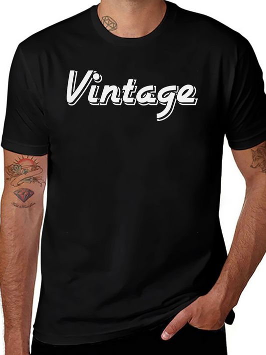 Vintage Graphic Tee - Classic Black T-Shirt