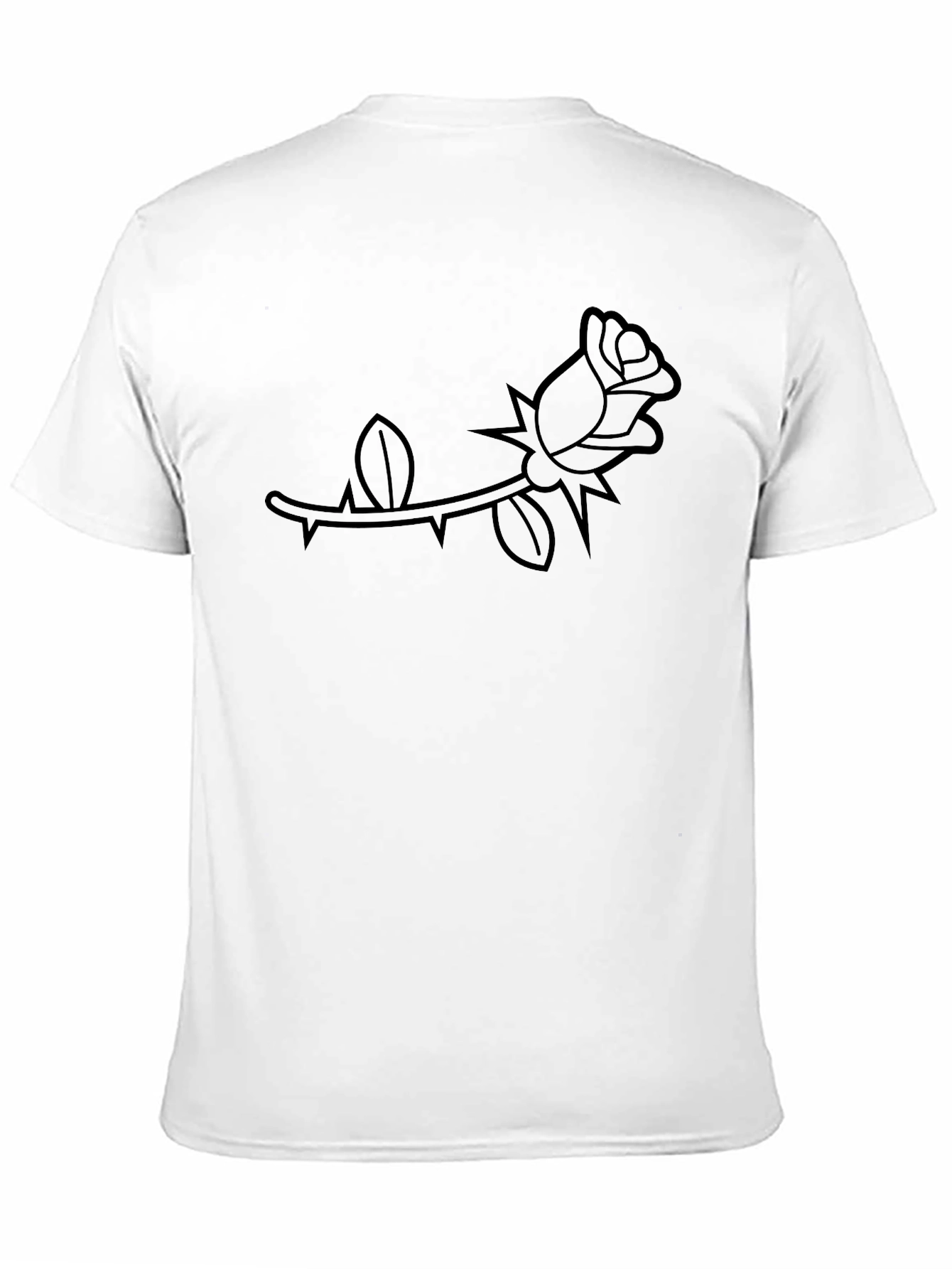 Black Rose Graphic Tee - Stylish Casual Wear