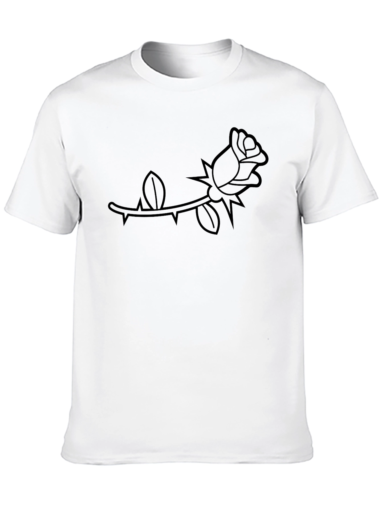 Black Rose Graphic Tee - Stylish Casual Wear