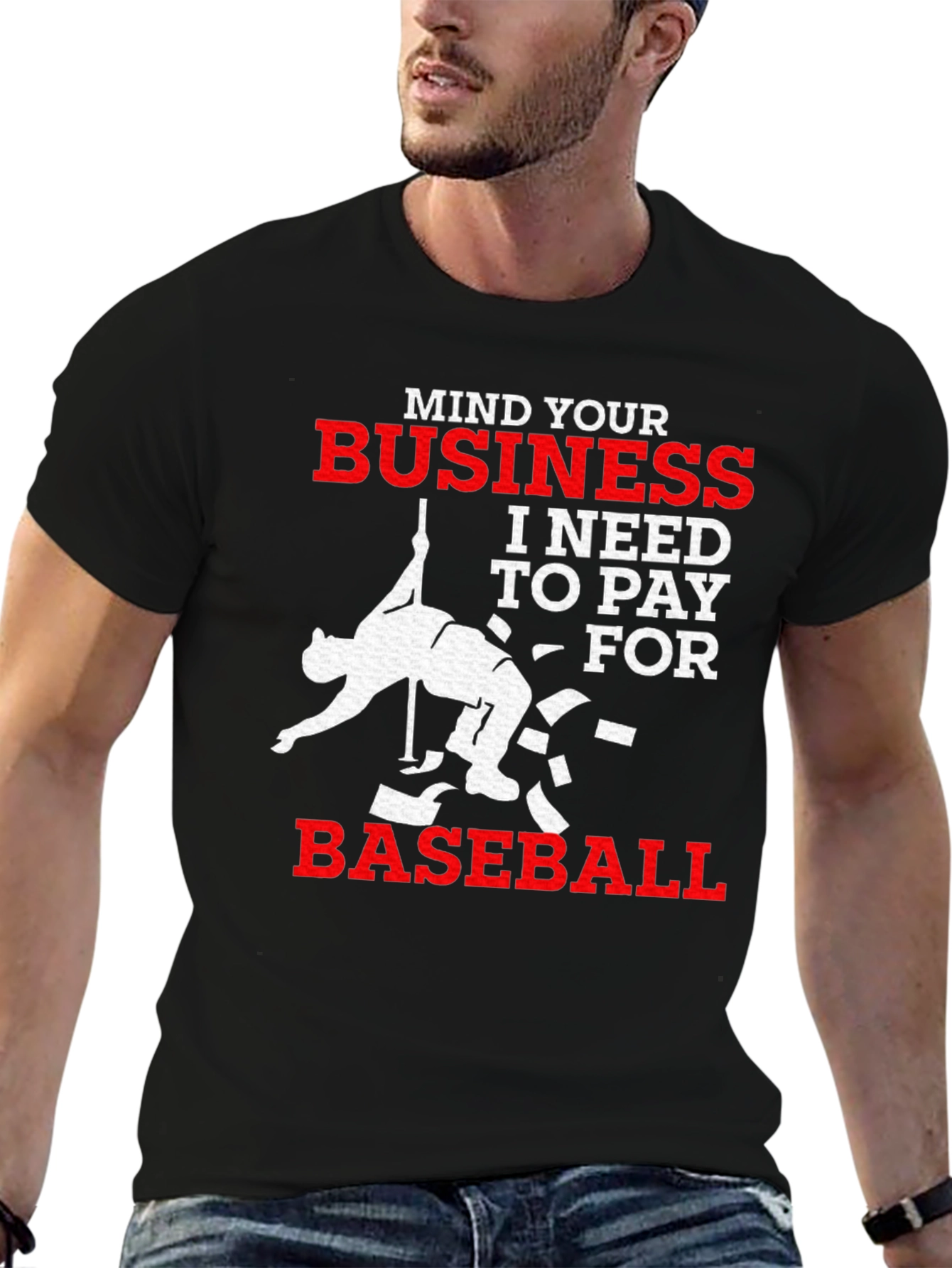 Mind Your Business Baseball Graphic Tee