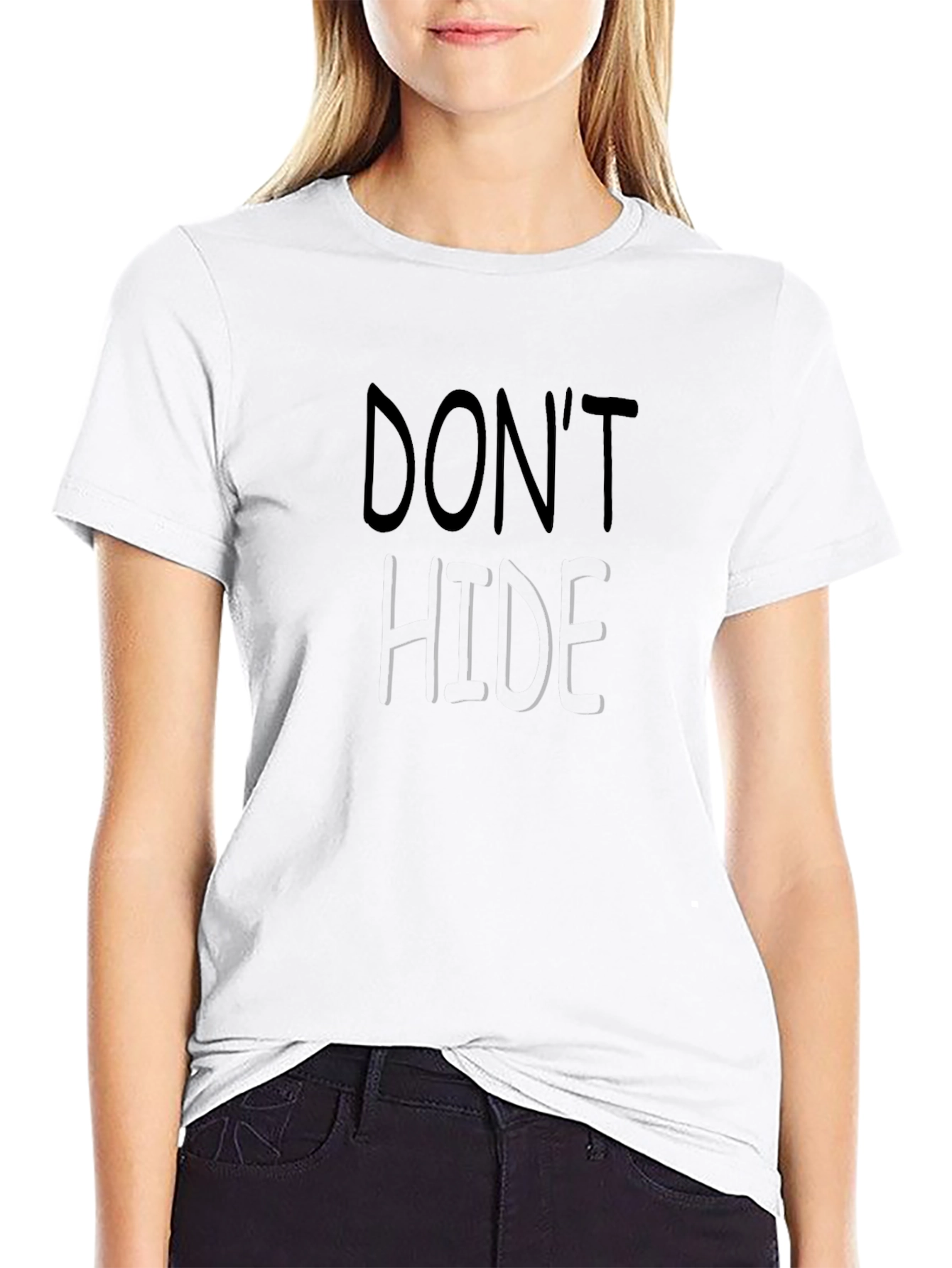 Dont Hide Graphic T-Shirt - Mens Black Tee
