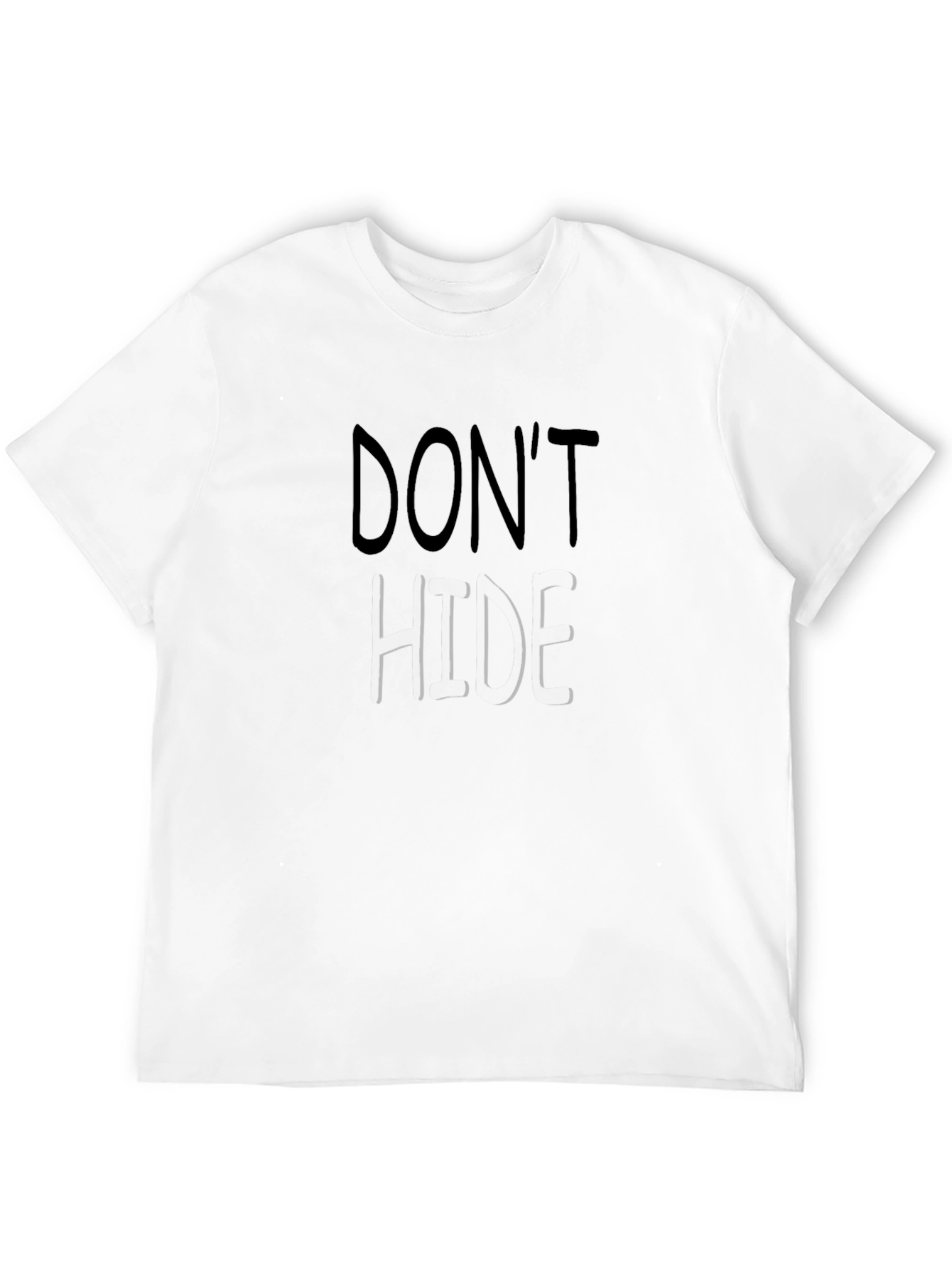 Dont Hide Graphic T-Shirt - Mens Black Tee
