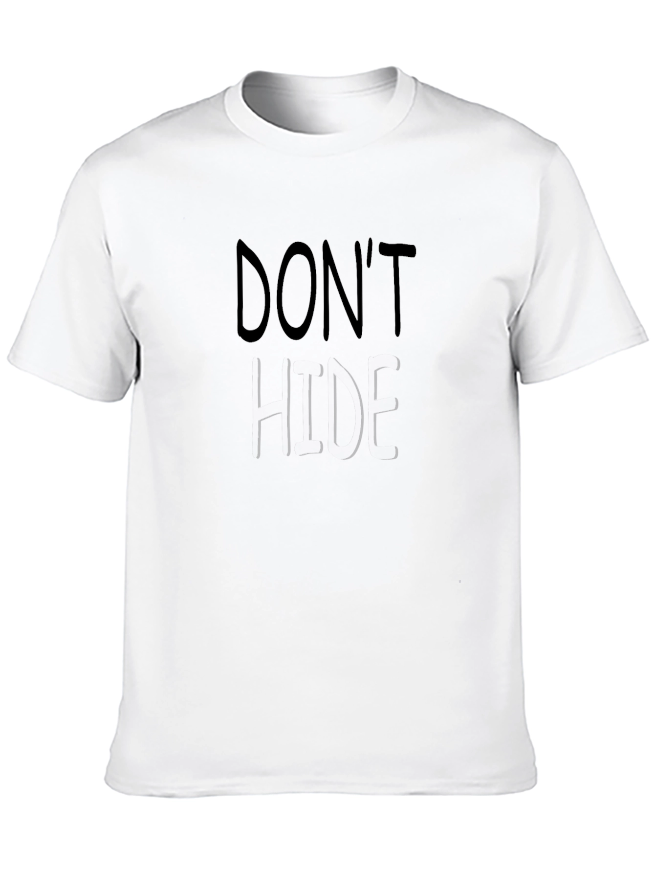Dont Hide Graphic T-Shirt - Mens Black Tee