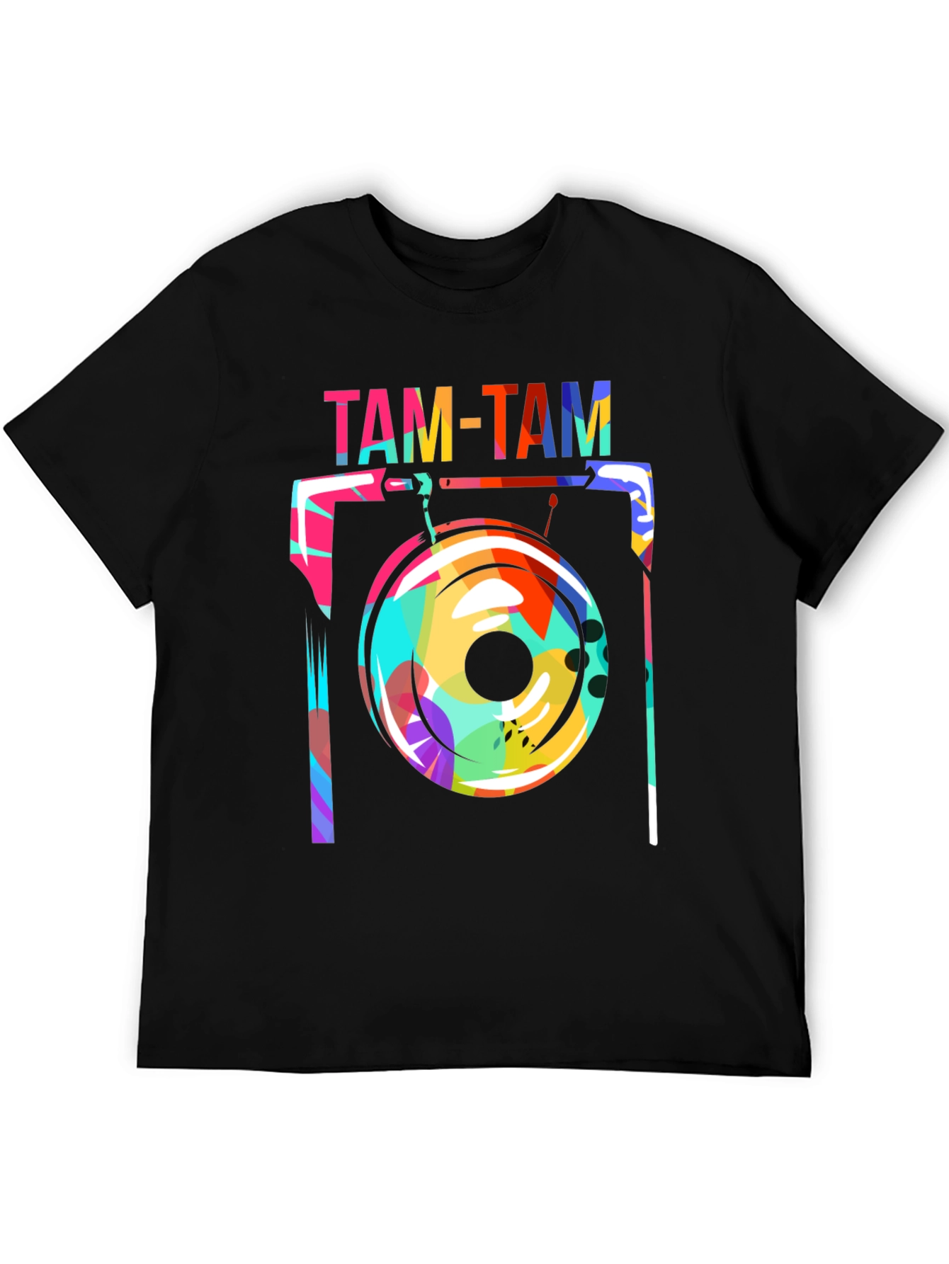 Funky Tam-Tam Gong Graphic Tee - Black