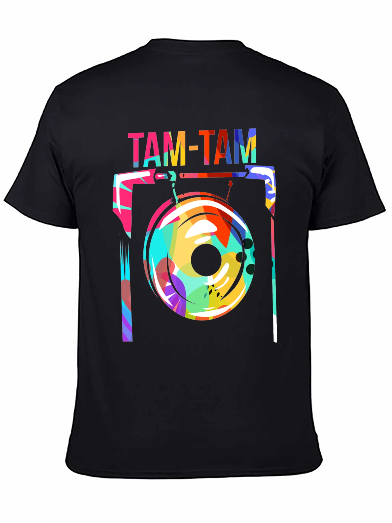 Funky Tam-Tam Gong Graphic Tee - Black
