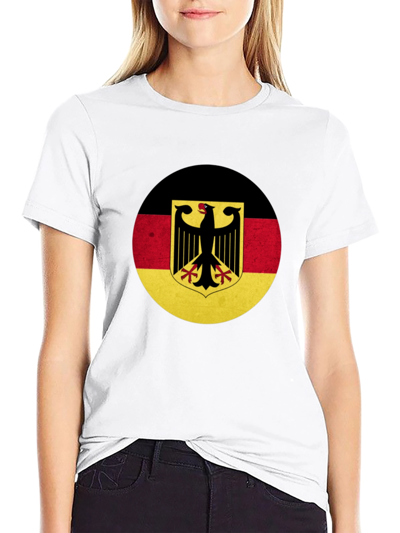 German Flag Eagle Graphic T-Shirt