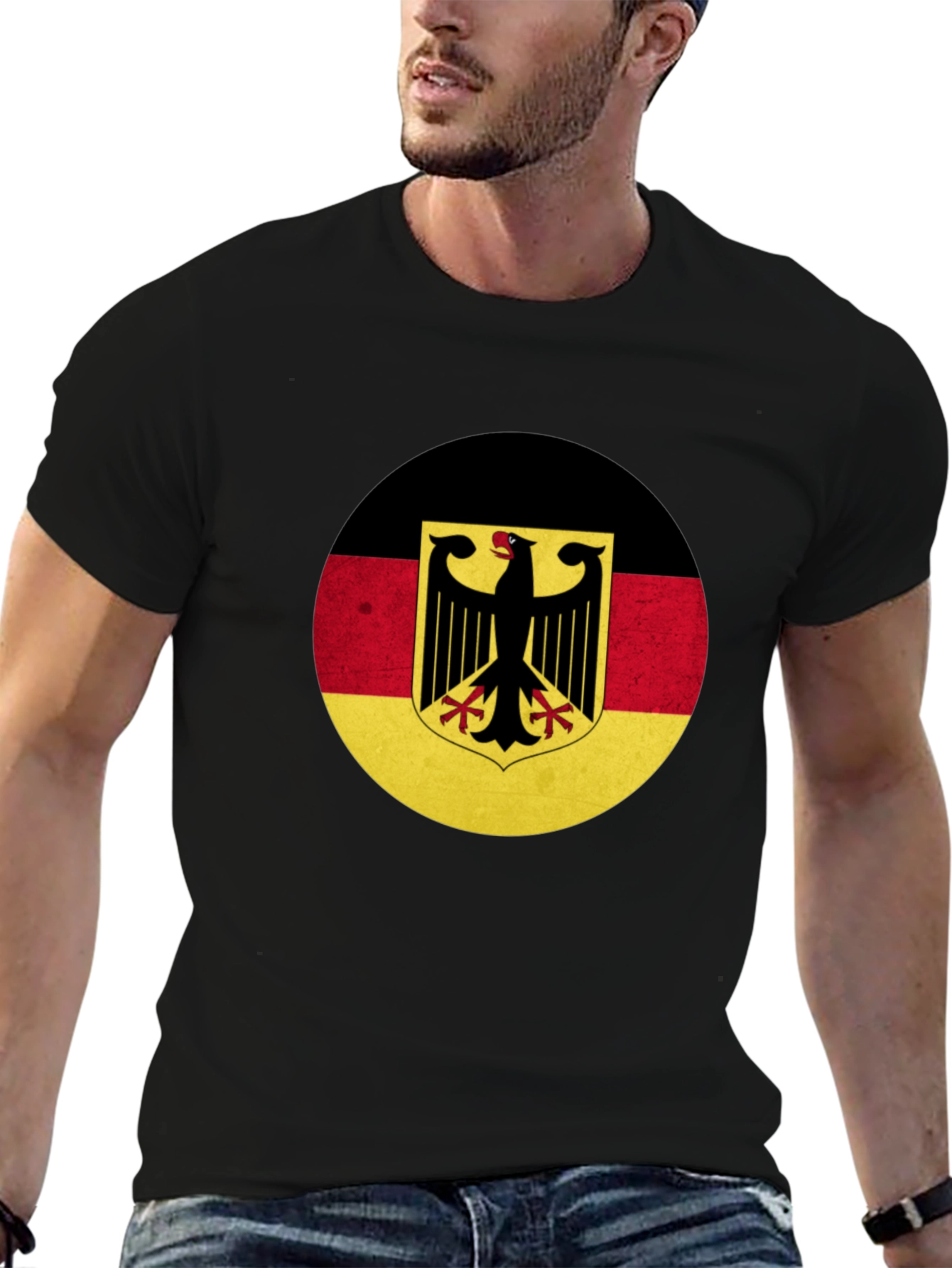 German Flag Eagle Graphic T-Shirt