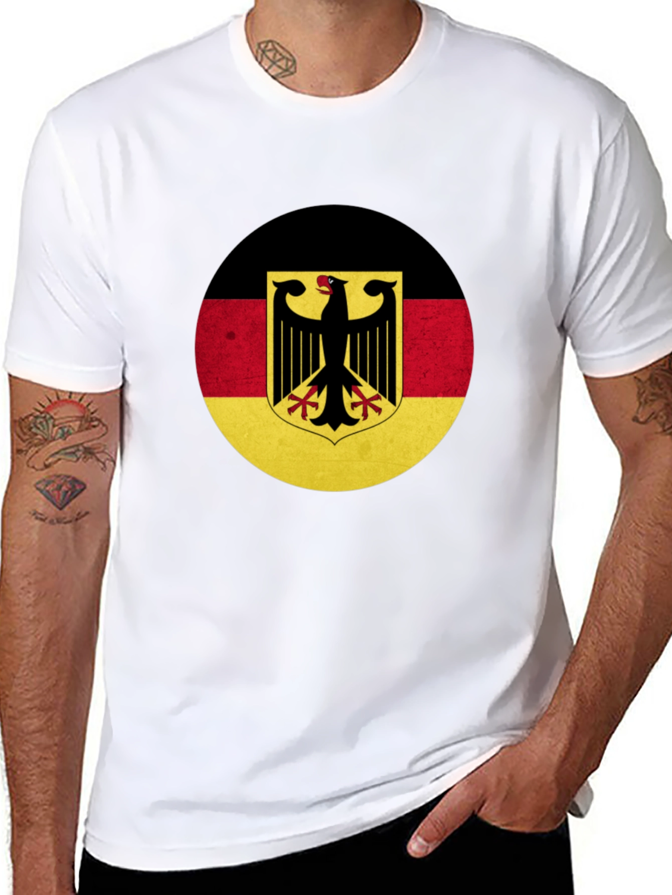 German Flag Eagle Graphic T-Shirt