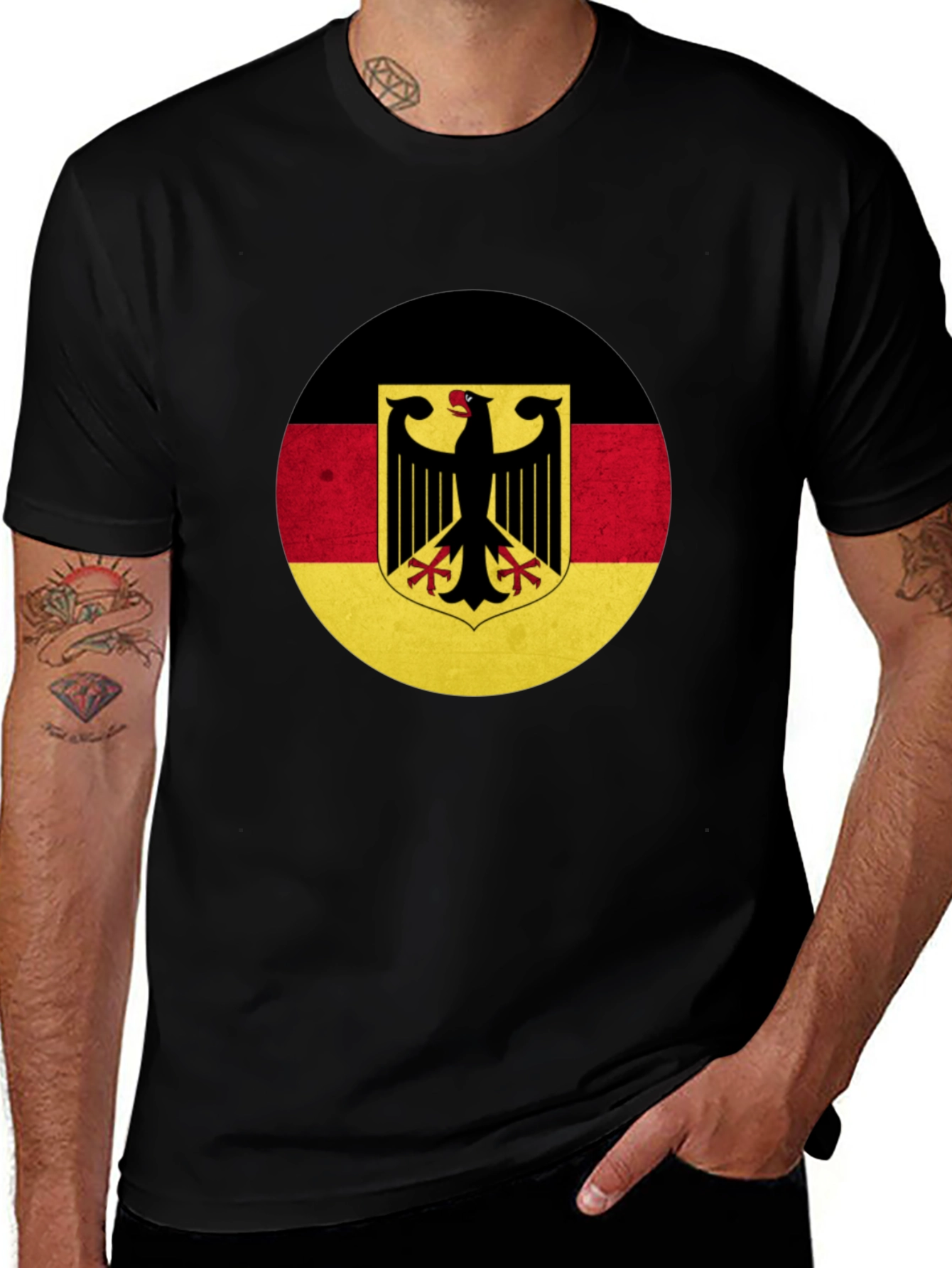 German Flag Eagle Graphic T-Shirt