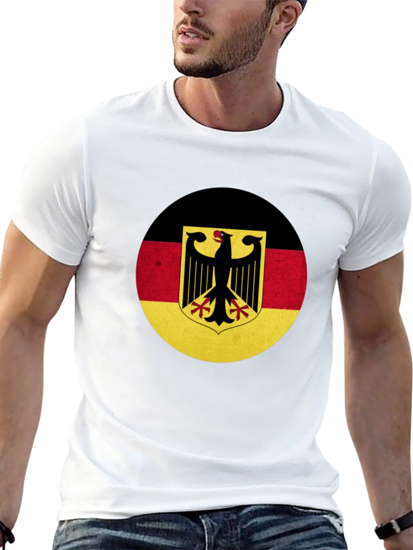 German Flag Eagle Graphic T-Shirt
