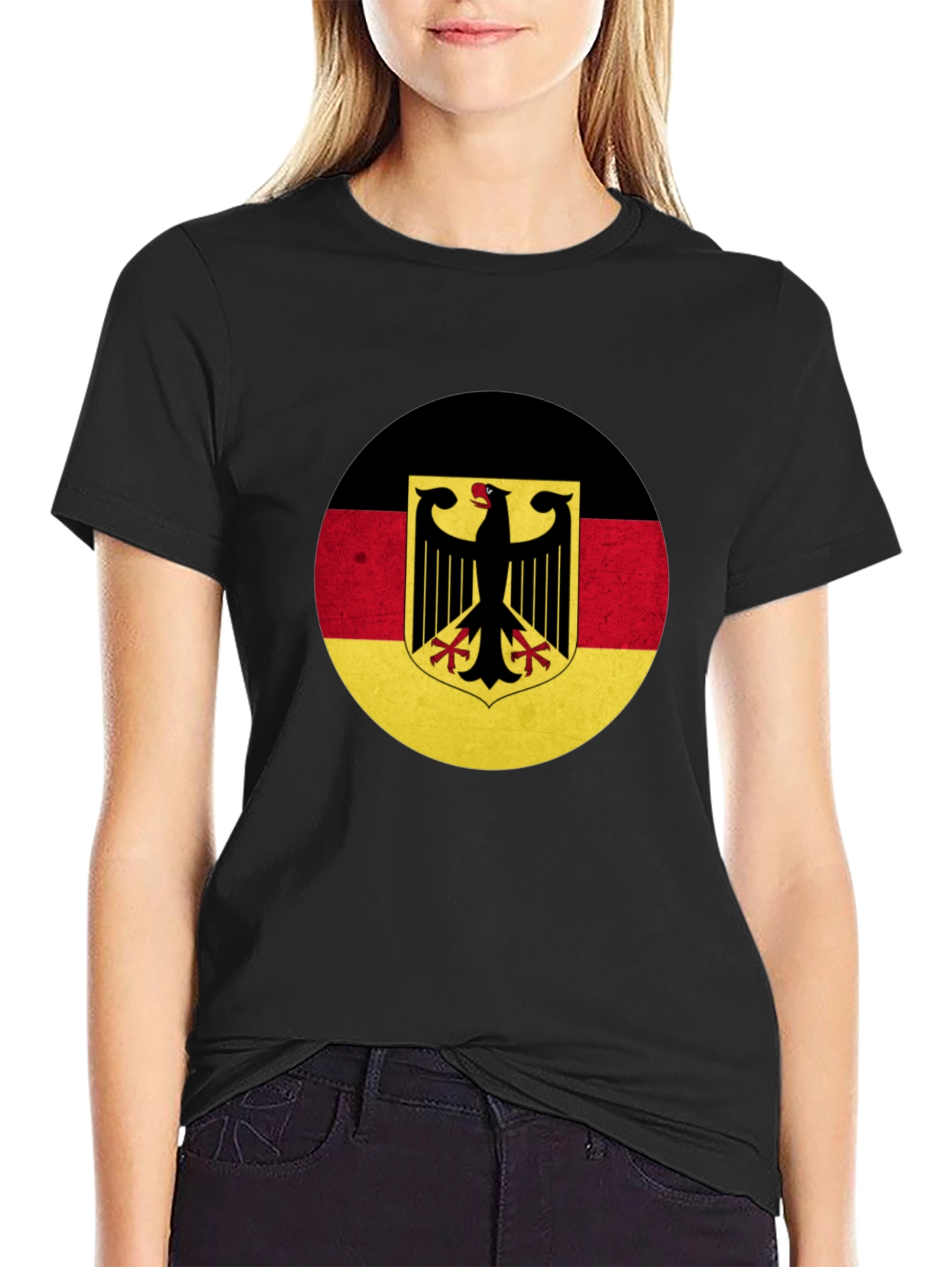 German Flag Eagle Graphic T-Shirt