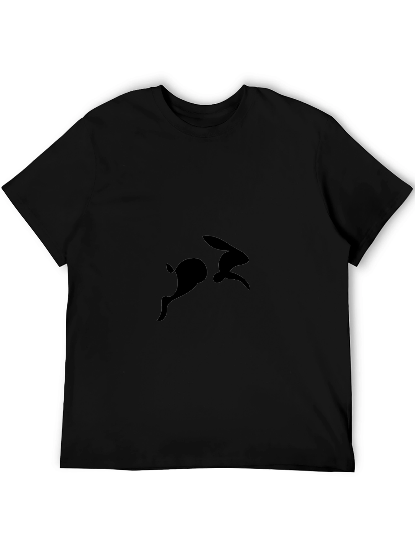 Black Rabbit Silhouette Graphic Tee