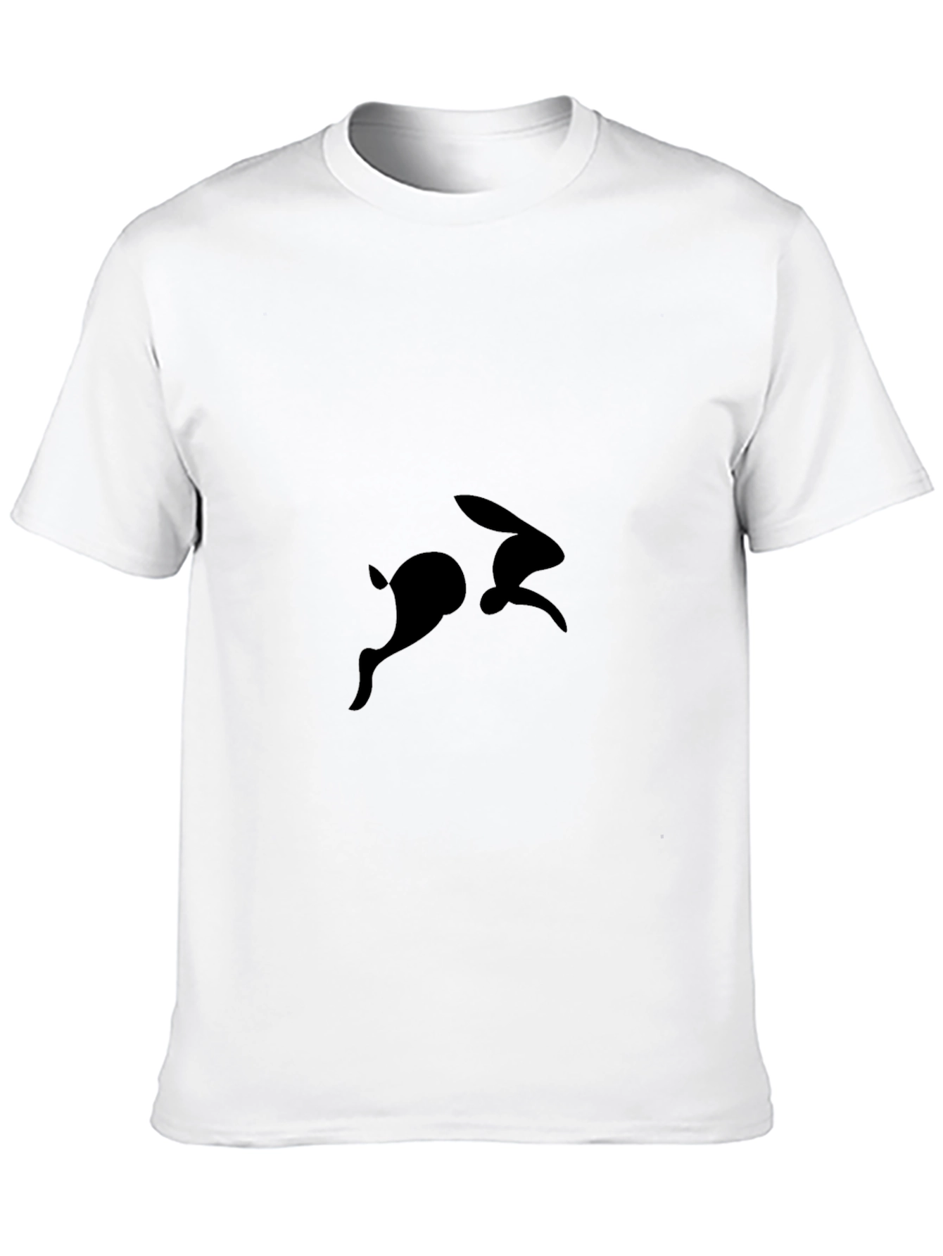 Black Rabbit Silhouette Graphic Tee