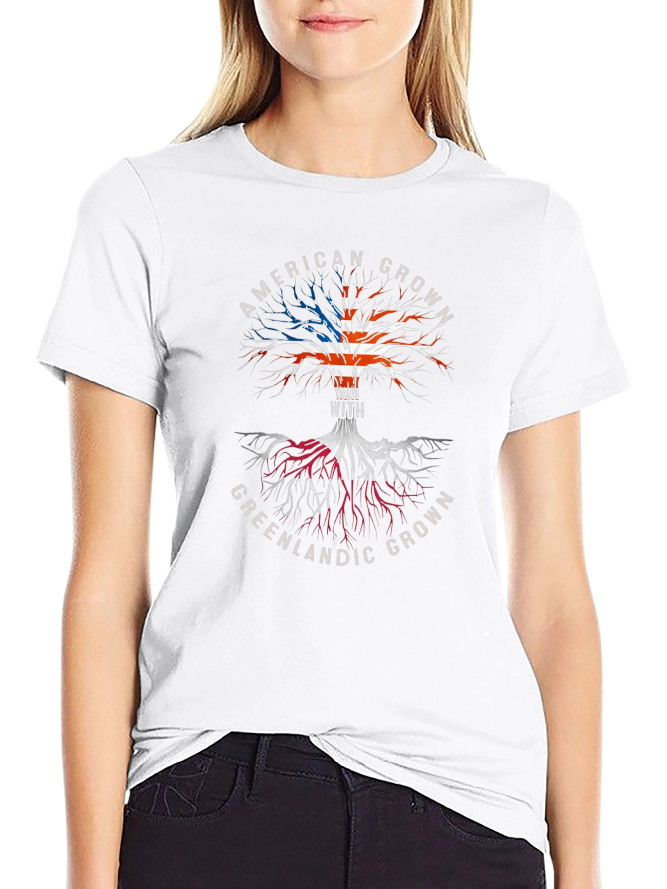 American Grown Greenlandic Roots Graphic Tee
